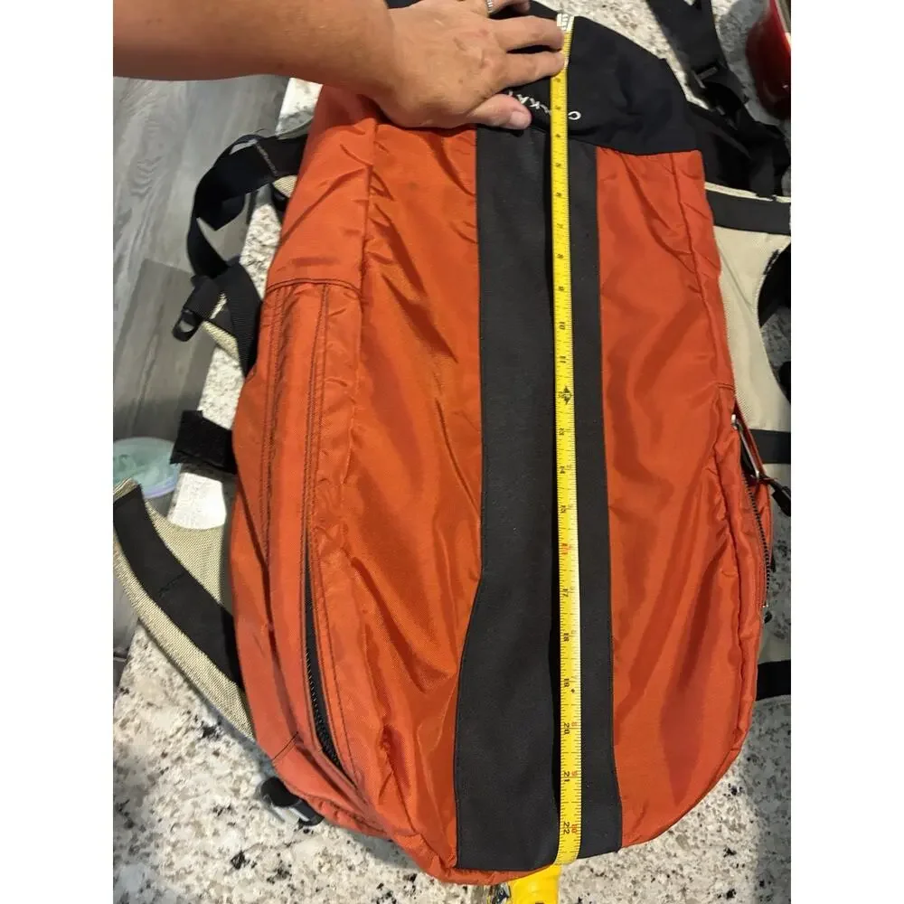THE NorhtFace Equipment Chilkats Orange Black Hiking Pack Backpack Size Large